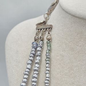 Chico's Silver-Toned Beaded Necklace